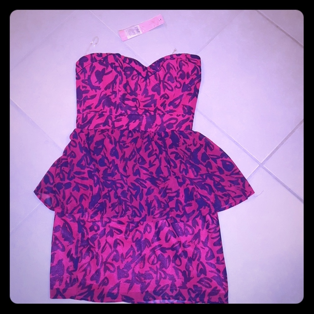 lipsy graffiti heart dress